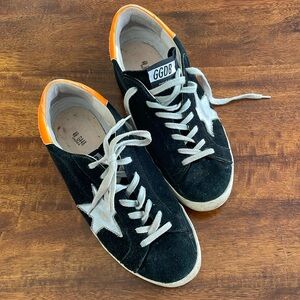 Fun black suede golden goose superstars 40